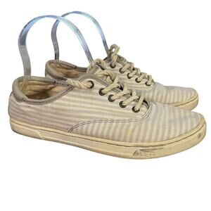 Ugg Eyan II 1007570 Gray Ivory Nautical Stripe Lace Up Casual Sneakers Shoes 8